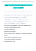 Appian Senior Developer Exam Questions & Answers Already Graded A+