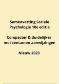 Samenvatting Sociale Psychologie Roos Vonk   - 5e druk 2022 - compacter en duidelijker - 9789024442744 