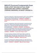 NGN ATI Proctored Fundamentals Exam EXAM LATEST 2023-2024 ACTUAL EXAM  QUESTIONS AND CORRECT ANSWERS  (VERIFIED ANSWERS) |ALREADY GRADED A+