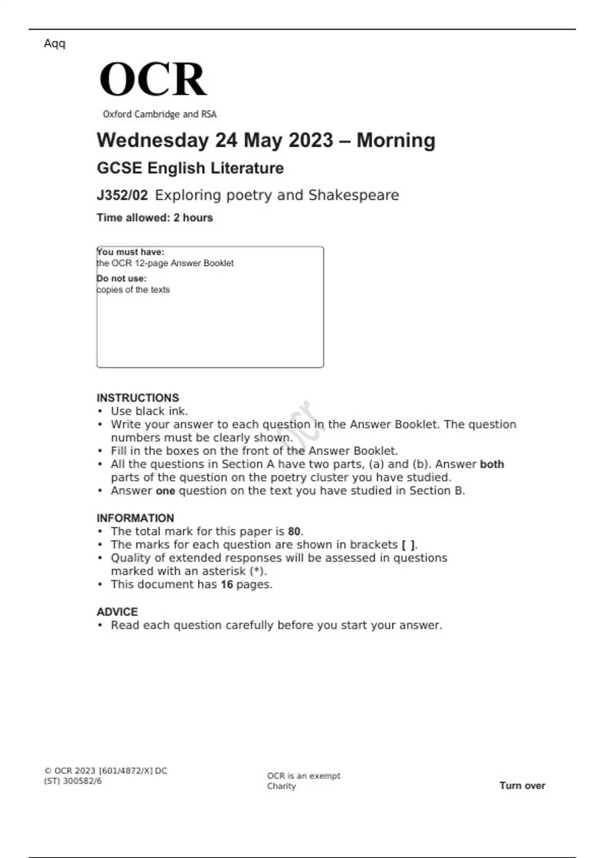 ocr-gcse-english-literature-paper-1-and-2-june-2023-question-papers-and