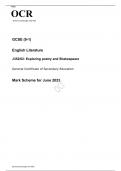 OCR GCSE English Literature PAPER 1 and 2 JUNE 2023 QUESTION PAPERS AND MARK SCHEMES