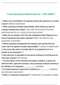 7-Level Aerospace Medical Service - CDC Z4N071 2022 Test with complete solution