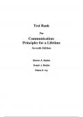 Test Bank For Communication Principles for a Lifetime 7th Edition By Steven A. Beebe  (All Chapters, 100% original verified, A+ Grade)