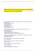  Medical-Surgical Nursing Exam #1 questions and answers well illustrated.