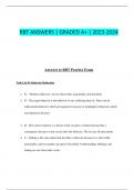 RBT ANSWERS | GRADED A+ | 2023-2024