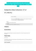 SUBJECTIVE DATA COLLECTION EXAM | QUESTIONS AND ANSWERS | GRADED A+ | 2023- 2024