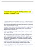  Relias medical surgical RN A questions and answers latest top score.