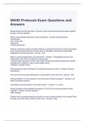 SNHD Protocols Exam Questions and Answers (Graded A)