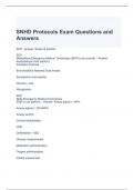 SNHD Protocols Exam Questions and Answers