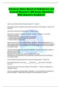 Arkansas State Board of Embalmers and Funeral Directors LRR Exam Questions With Answers Graded