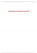 APCO EMD Exam Questions and Answers