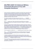 SEJPME-US001-03 (National Military Command Structure (4 hr)) with Complete Solutions!