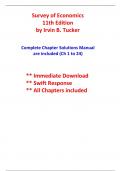 Solutions For Survey of Economics, 11th Edition Tucker (All Chapters included)