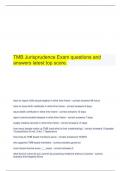 TMB Jurisprudence Exam questions and answers latest top score