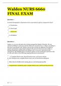 Walden NURS 6660 FINAL EXAM