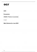 ocr A Level Economics (H460/03) MARK SCHEME June2023.