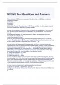 NRCME Test Questions and Answers