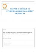  SENIOR ENLISTED JOINT PROFESSIONAL MILITARY EDUCATION (SEJPME) II MODULE 12 QUESTIONS & ANSWERS