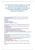 ATI MED-SURG PROCTORED EXAM 2020  ACTUAL EXAM TEST BANK 150  QUESTIONS AND CORRECT DETAILED  ANSWERS (VERIFIED ANSWERS)  |ALREADY GRADED A+