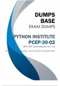 Actual Python Institute PCEP-30-02 Dumps V9.02 (November 2023) - Make Your Preparation Smoother