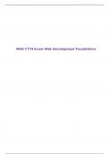 WGU C779 Exam Web Development Foundations