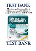 Test Bank For Microbiology Fundamentals: A Clinical Approach 4th Edition by Marjorie Kelly Cowan 9781260702439 Chapter 1-22 Complete Guide.