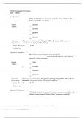 PSY350 Physiological Psychology QUIZ1 WEEK 1 (VERIFIED ANSWERS) 