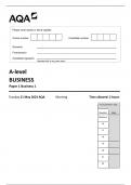 AQA A-level BUSINESS Paper 1 Business 1 7132-1-QP-Business-A-23May23