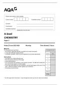 AQA A-level  CHEMISTRY  Paper 3 7405-3-QP-Chemistry-A-23Jun23