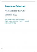 Edexcel Politics 9PL0/3B Question Paper and Mark Scheme June2023.