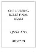 CNP NURSING ROLES FINAL EXAM QNS & ANS 20232024 2 MODULES.p