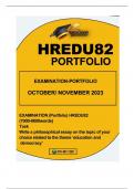 HREDU82EXAMINATION PORTFOLIO 2023