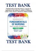 Test Bank For Fundamentals of Nursing Theory Concepts and Applications 4th Edition by Judith M Wilkinson