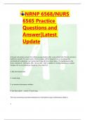 NRNP 6568/NURS  6565 Practice  Questions and Answer|Latest Update A 65-year-old woman presents for a follow-up examination after a new patient visit. She has not seen a healthcare provider for several years. She is a smoker and her hypertension is now ade