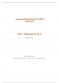 LKT English - Grammar parts A, B, C