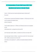 NC DENTAL JURISPEDENCE EXAM BUNDLE PACK QUESTIONS & ANSWER | ALREADY PASSED