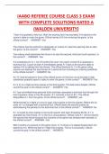 IAABO REFEREE COURSE CLASS 3 EXAM  WITH COMPLETE SOLUTIONS RATED A  (WALDEN UNIVERSITY)
