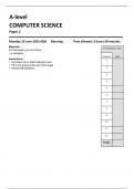 AQA A-level COMPUTER SCIENCE Paper 2  7517-2-QP-Computer Science-A-19Jun23