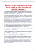 IAABO OFFICIAL DUTIES AND UNIFORMS  WITH COMPLETE SOLUTIONS RATED A  (WALDEN UNIVERSITY)