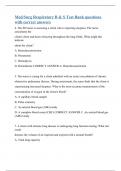 Med/Surg Respiratory B & S Test Bank questions with correct answers