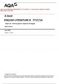 AQA A-level ENGLISH LITERATURE B 7717/1A Paper 1A Literary genres: Aspects of tragedy Mark scheme June 2023 Version: 1.0 Final