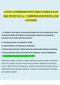 ATI RN COMPREHENSIVE PROCTORED EXAM 2022 WITH NGN A+ VERIFIED QUESTIONS AND ANSWERS