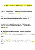 PCI ISA Exam questions verified with 100% correct answers