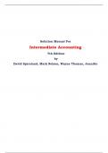 Solution Manual For Intermediate Accounting, 7th Edition by David Spiceland, Mark Nelson, Wayne Thomas, Jennifer 