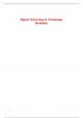 MSc Marketing period 2: Marketing Strategy & Digital Marketing and Technology