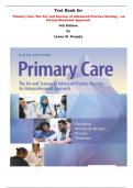 Test Bank for Primary Care The Art and Science of Advanced Practice Nursing – an Interprofessional Approach 6th Edition by Lynne M. Dunphy  |All Chapters, Complete Q & A, Latest|