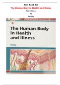 Test Bank for The Human Body in Health and Illness 6th Edition By Herlihy |All Chapters, Complete Q & A, Latest|