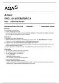 AQA A-level  ENGLISH LITERATURE A  Paper 1 Love through the ages  7712-1-QP-EnglishLiteratureA-A-24May23