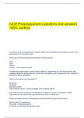  C428 Preassessment questions and answers 100% verified.