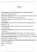 Field Waste Disposal Quiz 2022 with complete solution